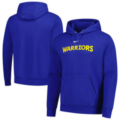 Golden State Warriors Sportswear Essential Wordmark Club Hoodie Royal