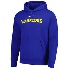 Golden State Warriors Sportswear Essential Wordmark Club Hoodie Royal