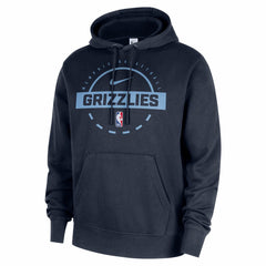 Memphis Grizzlies 2025/26 Authentic Practice Club Pullover Hoodie Navy