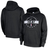 Miami Heat 2025/26 Authentic Practice Club Pullover Hoodie Black