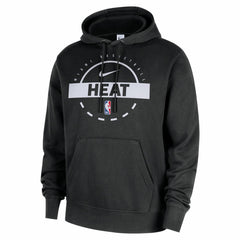 Miami Heat 2025/26 Authentic Practice Club Pullover Hoodie Black