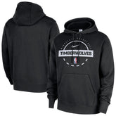 Minnesota Timberwolves 2025/26 Authentic Practice Club Pullover Hoodie Black