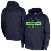 Minnesota Timberwolves 2025/26 Authentic Practice Club Pullover Hoodie Navy