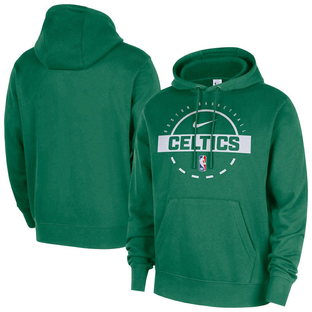 Boston Celtics 2025/26 Authentic Practice Club Pullover Hoodie Kelly Green