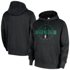 Boston Celtics 2025/26 Authentic Practice Club Pullover Hoodie Black