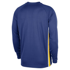 Golden State Warriors 2025/26 Authentic Pre-Game Legend Dri-FIT Long Sleeve Shooting Shirt Royal