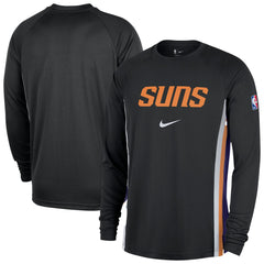 Phoenix Suns 2025/26 Authentic Pre-Game Legend Dri-FIT Long Sleeve Shooting Shirt Black