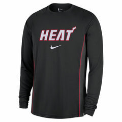 Miami Heat 2025/26 Authentic Pre-Game Legend Dri-FIT Long Sleeve Shooting Shirt Black