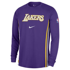 Los Angeles Lakers 2025/26 Authentic Pre-Game Legend Dri-FIT Long Sleeve Shooting Shirt Purple