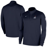 Washington Wizards 2025/26 Authentic Coaches Quarter-Zip Dri-Fit Top Navy