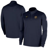 Denver Nuggets 2025/26 Authentic Coaches Quarter-Zip Dri-Fit Top Navy
