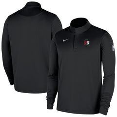 Philadelphia 76ers 2025/26 Authentic Coaches Quarter-Zip Dri-Fit Top Black