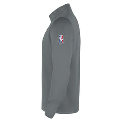 Brooklyn Nets 2025/26 Authentic Coaches Quarter-Zip Dri-Fit Top Gray