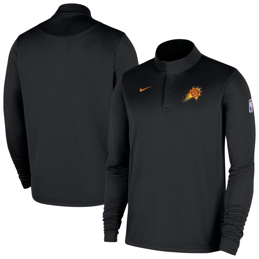 Phoenix Suns 2025/26 Authentic Coaches Quarter-Zip Dri-Fit Top Black