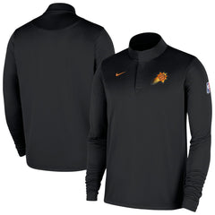 Phoenix Suns 2025/26 Authentic Coaches Quarter-Zip Dri-Fit Top Black