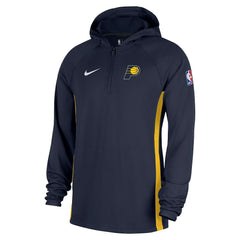 Indiana Pacers Authentic On Court Zone Quarter-Zip Dri-FIT Hoodie Jacket Navy