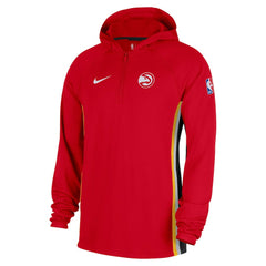 Atlanta Hawks Authentic On Court Zone Quarter-Zip Dri-FIT Hoodie Jacket Red