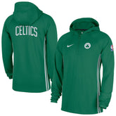 Boston Celtics Authentic On Court Zone Quarter-Zip Dri-FIT Hoodie Jacket Kelly Green
