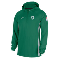 Boston Celtics Authentic On Court Zone Quarter-Zip Dri-FIT Hoodie Jacket Kelly Green