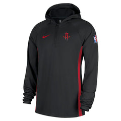 Houston Rockets Authentic On Court Zone Quarter-Zip Dri-FIT Hoodie Jacket Black