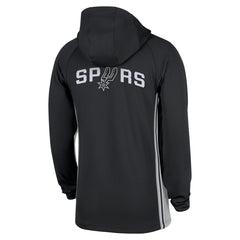 San Antonio Spurs Authentic On Court Zone Quarter-Zip Dri-FIT Hoodie Jacket Black
