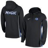 Orlando Magic Authentic On Court Zone Quarter-Zip Dri-FIT Hoodie Jacket Black