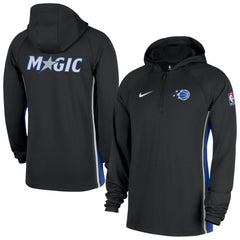Orlando Magic Authentic On Court Zone Quarter-Zip Dri-FIT Hoodie Jacket Black