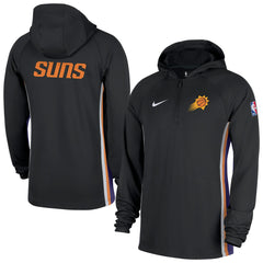 Phoenix Suns Authentic On Court Zone Quarter-Zip Dri-FIT Hoodie Jacket Black