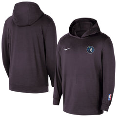 Minnesota Timberwolves Authentic Practice Yoga Restore Dri-Fit Pullover Hoodie Black