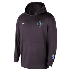 Minnesota Timberwolves Authentic Practice Yoga Restore Dri-Fit Pullover Hoodie Black