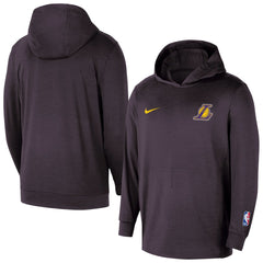 Los Angeles Lakers Authentic Practice Yoga Restore Dri-Fit Pullover Hoodie Black