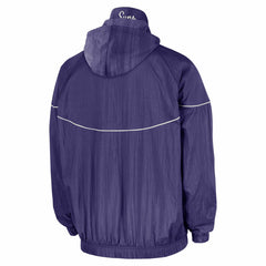 Phoenix Suns Courtside Windrunner Woven Half-Zip Hooded Jacket Purple