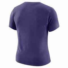 Phoenix Suns Women's Courtside Modest Cropped Tri-Blend T-Shirt Purple