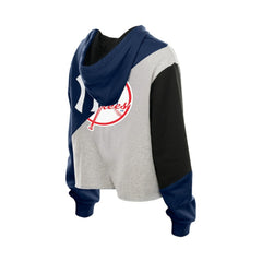 New York Yankees New Era Women's Upcycled Color Block Cropped Boxy Hoodie Hoodies