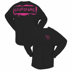 Cleveland Guardians Fanatics Women's Neon Jersey Long Sleeve T-Shirt - Black Jerseys