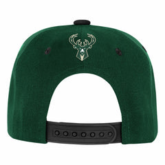 Milwaukee Bucks Outerstuff Youth Two-Tone Snapback Hat Hunter Green/Black
