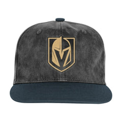 NHL Vegas Golden Knights Outerstuff Youth True Retro Deadstock Adjustable Hat - Silver/Black