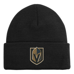 NHL Vegas Golden Knights Outerstuff Youth 2.0 Essential Cuffed Knit Hat - Black