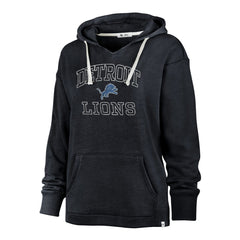 Detroit Lions '47 Women's Plus Size Clarity Kennedy Pullover Hoodie Navy