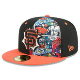 San Francisco Giants New Era 2025 MLB Diamond Hero Edition 59FIFTY Fitted Hat - Black/Orange Hats