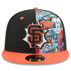 San Francisco Giants New Era 2025 MLB Diamond Hero Edition 59FIFTY Fitted Hat - Black/Orange Hats