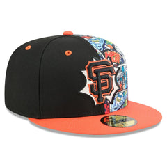 San Francisco Giants New Era 2025 MLB Diamond Hero Edition 59FIFTY Fitted Hat - Black/Orange Hats
