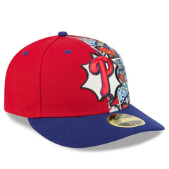 Philadelphia Phillies New Era 2025 MLB Diamond Hero Edition Low Profile 59FIFTY Fitted Hat - Red/Royal Hats
