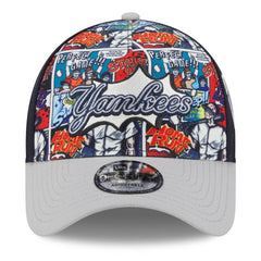 New York Yankees New Era 2025 MLB Diamond Hero Edition A-Frame 9FORTY Adjustable Hat - Navy/Gray Hats