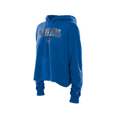 Golden State Warriors Women's Glam Game Open Back Hoodie Royal