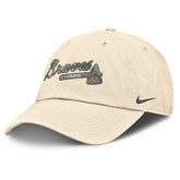Atlanta Braves Nike Camo Pack Club Adjustable Hat - Natural Hats