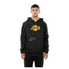 Los Angeles Lakers Sport Night Mineral Wash Pullover Hoodie Black