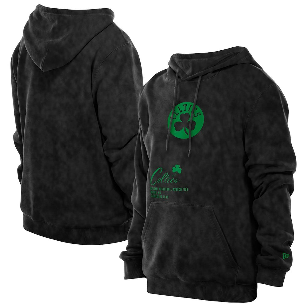 Boston Celtics Sport Night Mineral Wash Pullover Hoodie Black