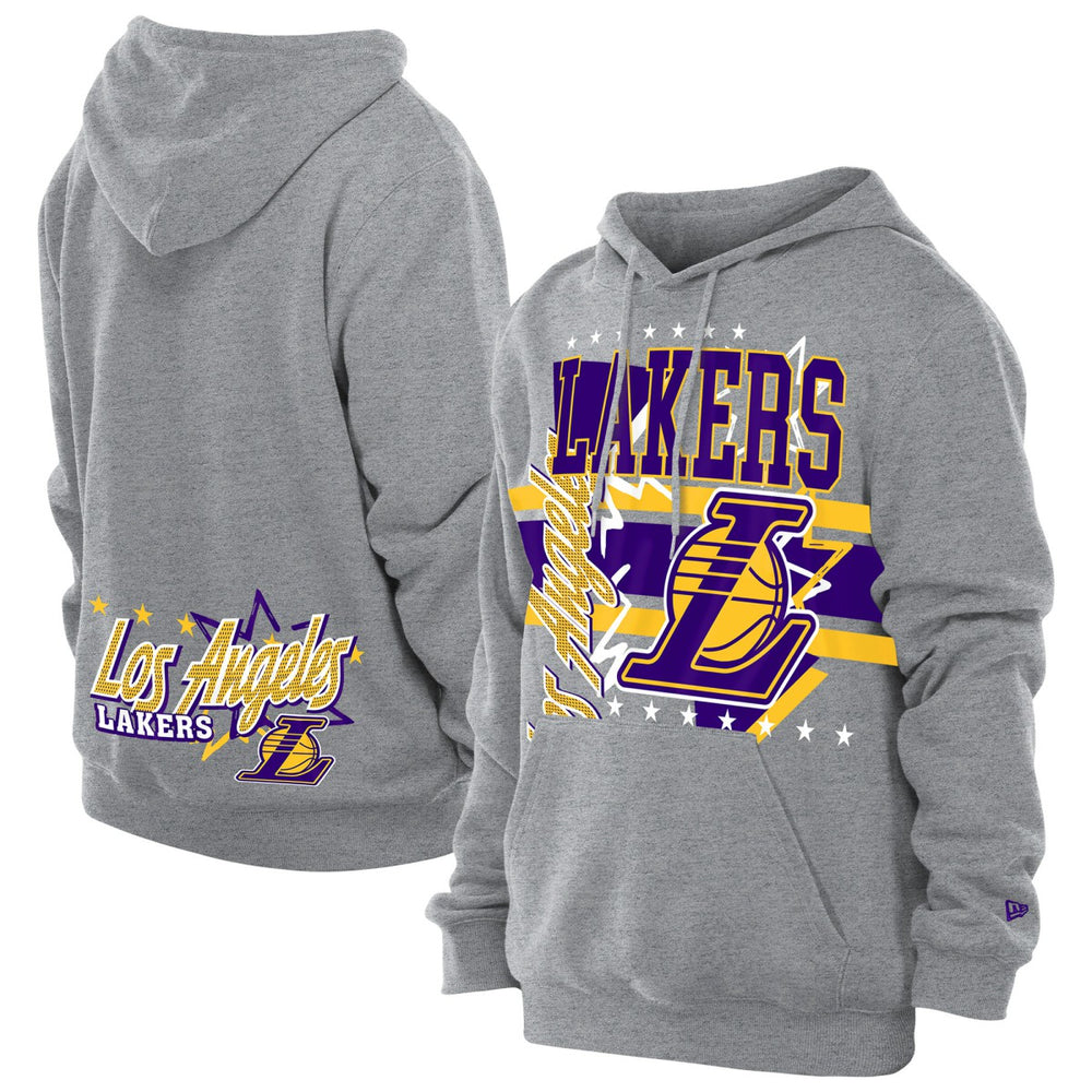 Los Angeles Lakers Injection Sport Classics Fleece Hoodie Heather Gray