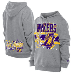 Los Angeles Lakers Injection Sport Classics Fleece Hoodie Heather Gray